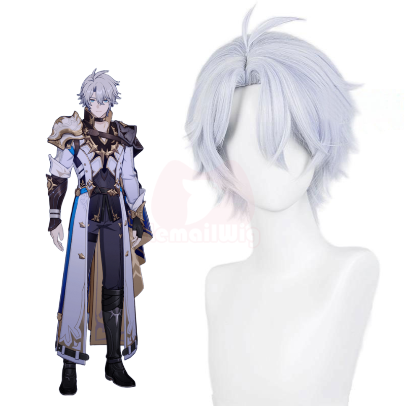 Lemailwig Honkai Star Rail Phainon White Cosplay Wig