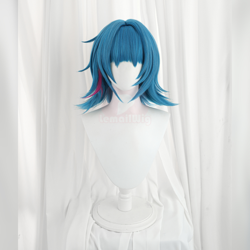 Lemailwig LOL Arcane Jinx Powder Short Cosplay Wig