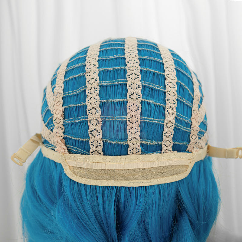 Lemailwig LOL Jinx 130cm Long Blue Color Straight Cosplay Wig