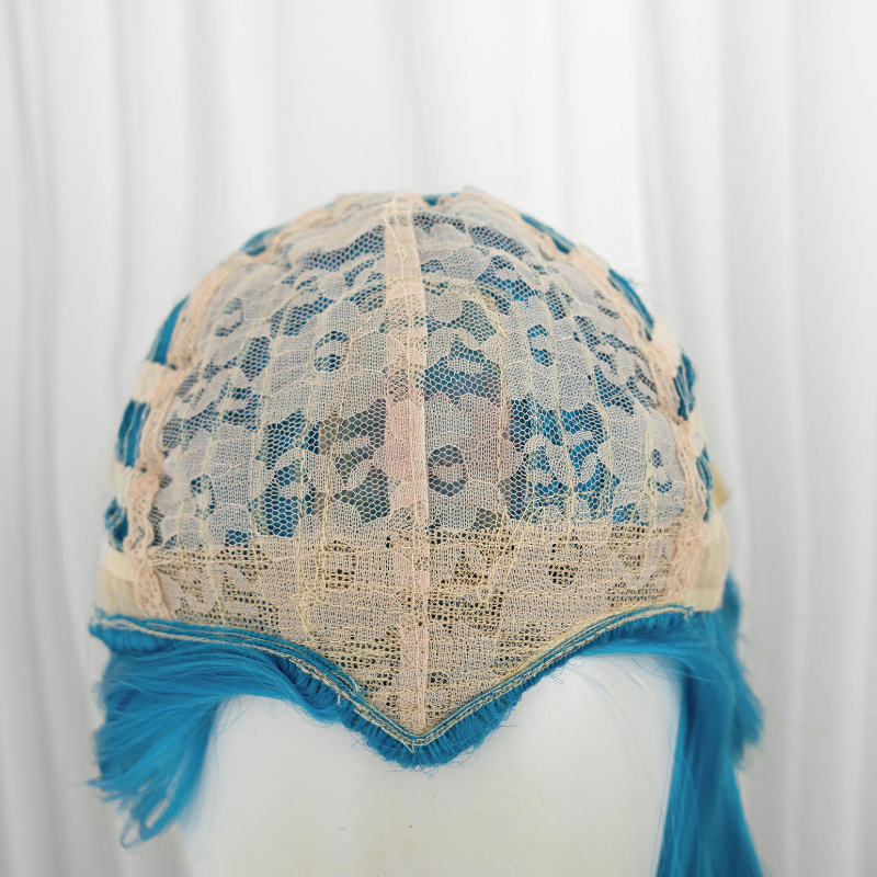 Lemailwig LOL Jinx 130cm Long Blue Color Straight Cosplay Wig