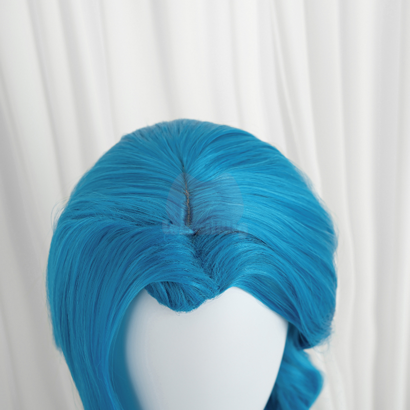 Lemailwig LOL Jinx 130cm Long Blue Color Straight Cosplay Wig