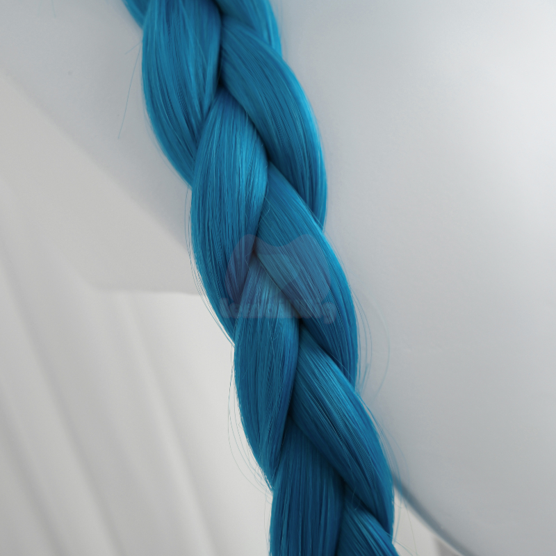 Lemailwig LOL Jinx 130cm Long Blue Color Straight Cosplay Wig