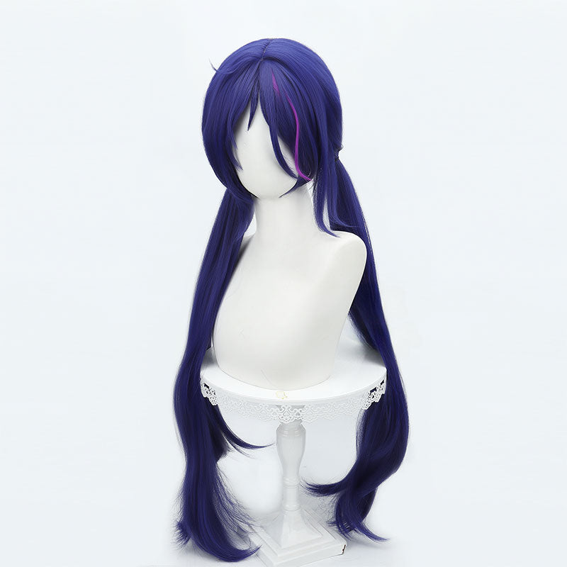Lemailwig MiSide Mita Deep Blue Long Cosplay Wig