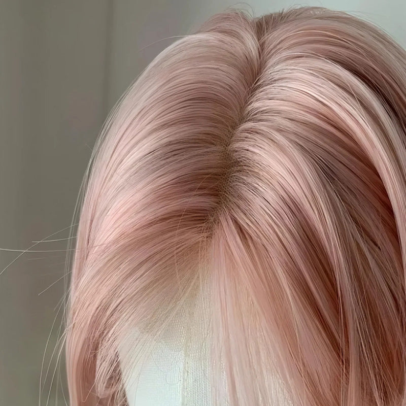 Lemailwig Pink Short Front Lace 33cm Wig