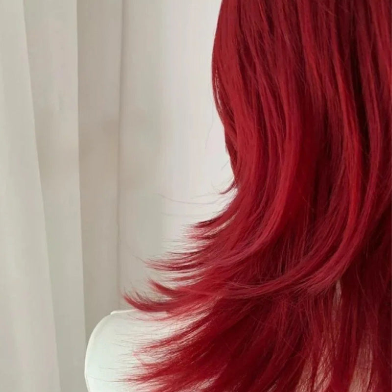 Lemailwig Red Short Front Lace 38cm Wig