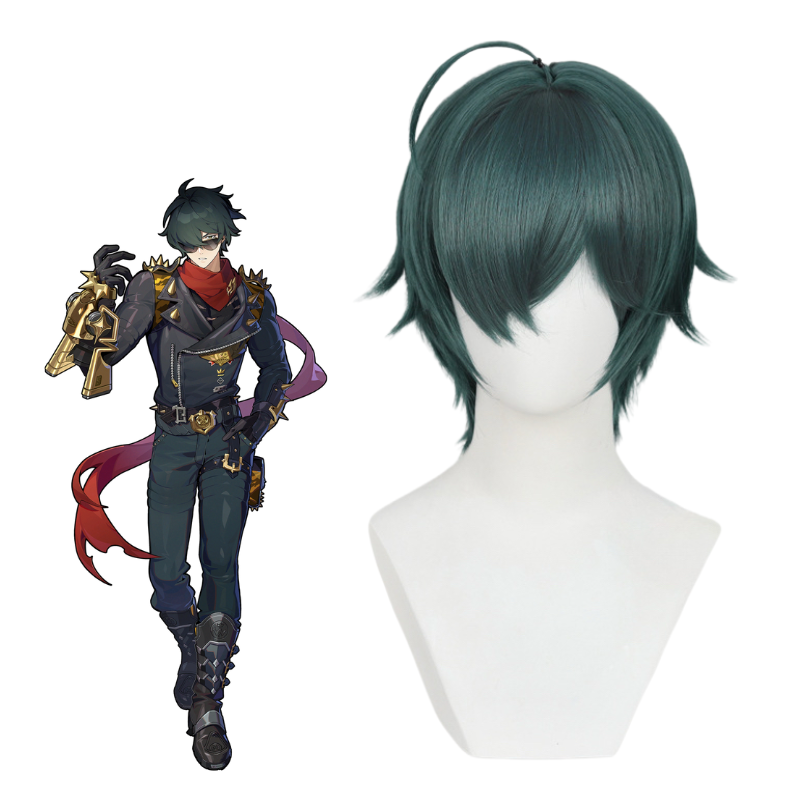 Lemailwig Zenless Zone Zero Lighter Dark Green Cosplay Wig