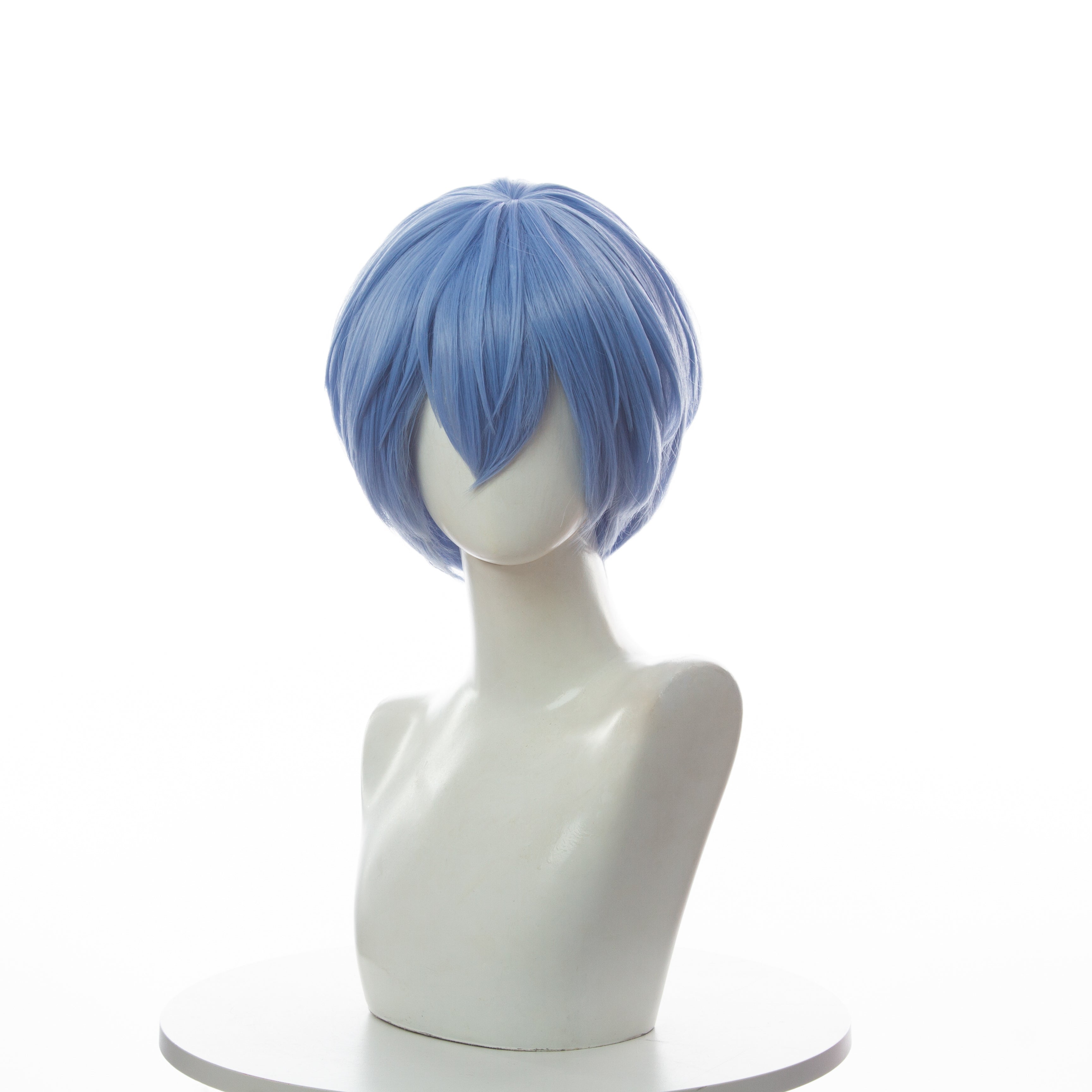 Short Light Blue Ayanami Rei Bob Cosplay Wigs
