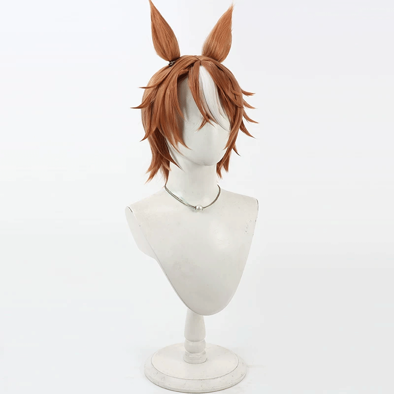 L-email Wig Uma musume: Pretty Derby Dicta Striker Brown Cosplay Wig
