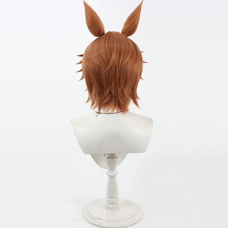 L-email Wig Uma musume: Pretty Derby Dicta Striker Brown Cosplay Wig