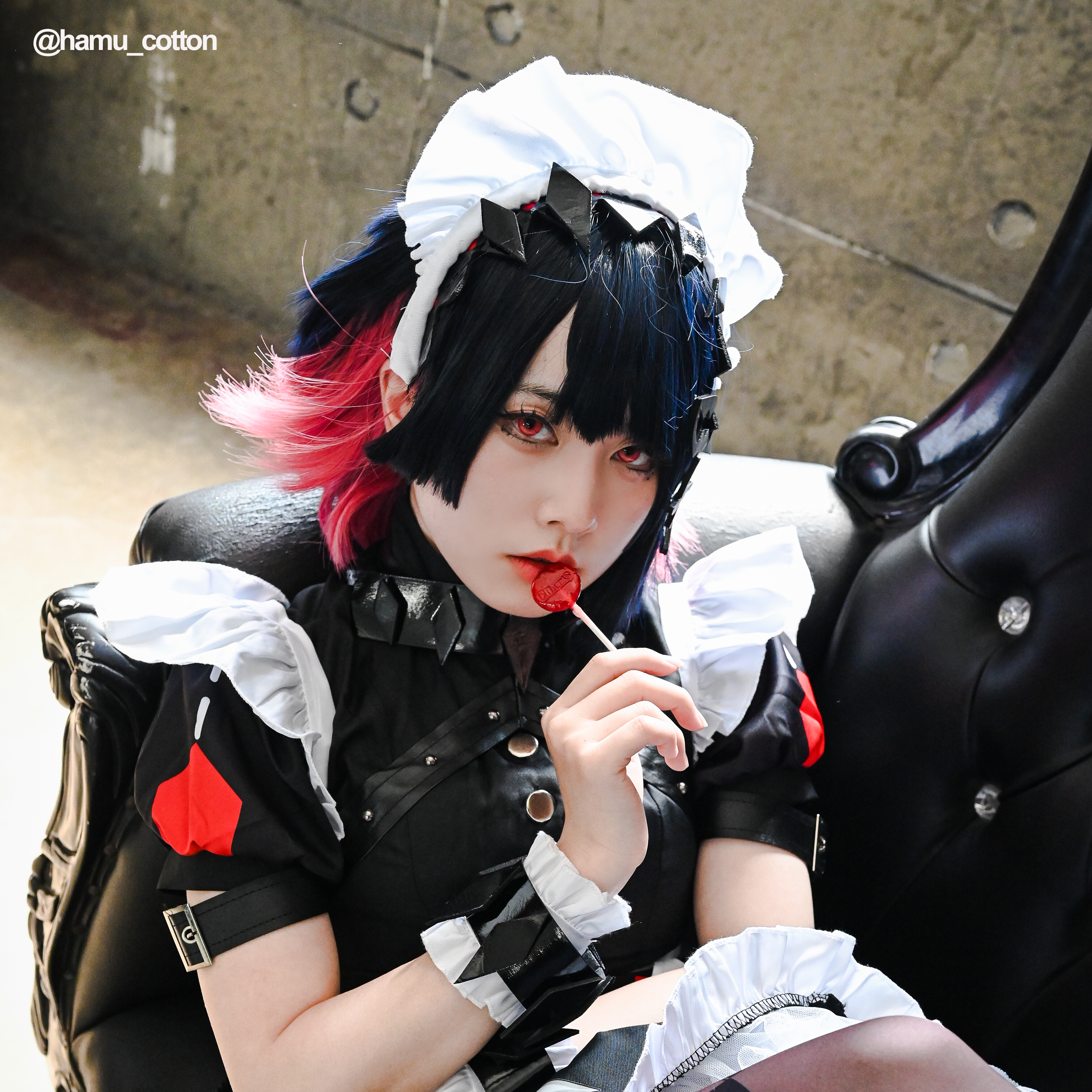 Zenless Zone Zero Ellen Joe Black Pink Short Cosplay Wigs