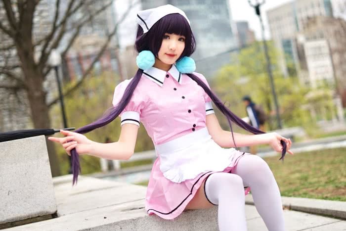 Anime Blend S Sakuranomiya Maika Cosplay Wigs Dark purple Long Straight - lemailwigs