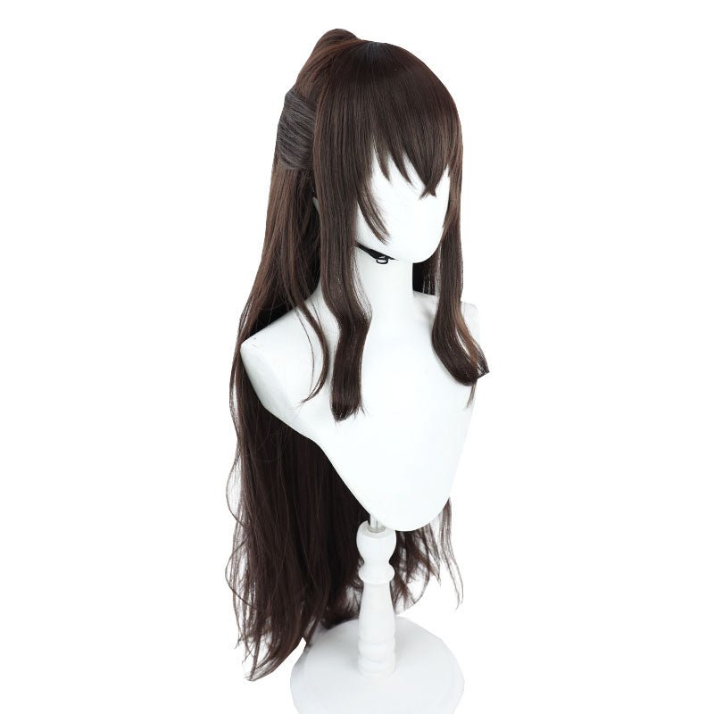 Anime Bungo Stray Dogs Dazai Osamu Long Brown Cosplay Wigs - lemailwigs