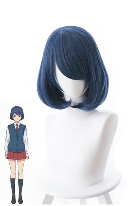 Anime Domestic na Kanojo Rui Tachibana Short Blue Cosplay Wigs - lemailwigs