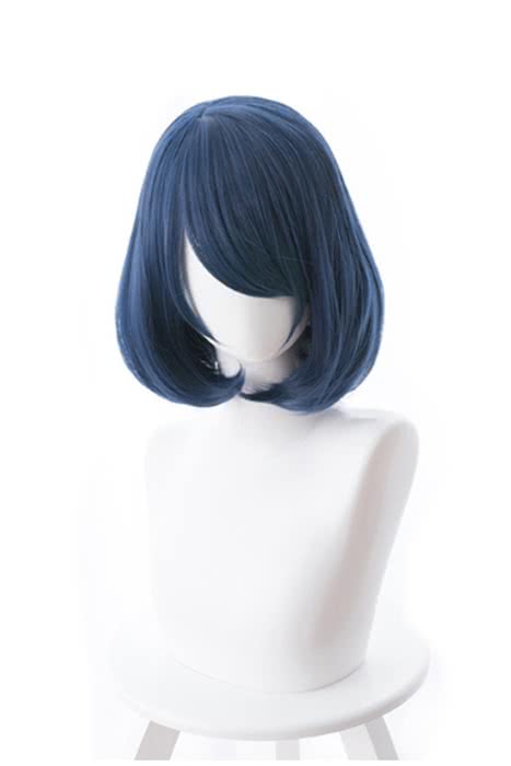 Anime Domestic na Kanojo Rui Tachibana Short Blue Cosplay Wigs - lemailwigs
