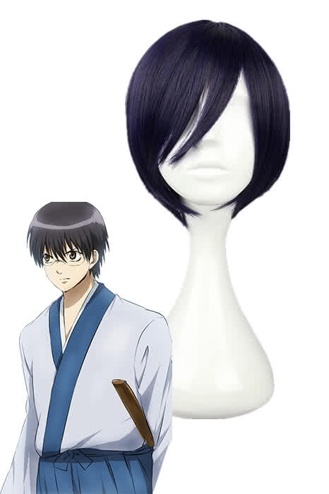 Anime Gintama /Silver Soul Shinpachi Shimura Blue Cosplay Wig - lemailwigs