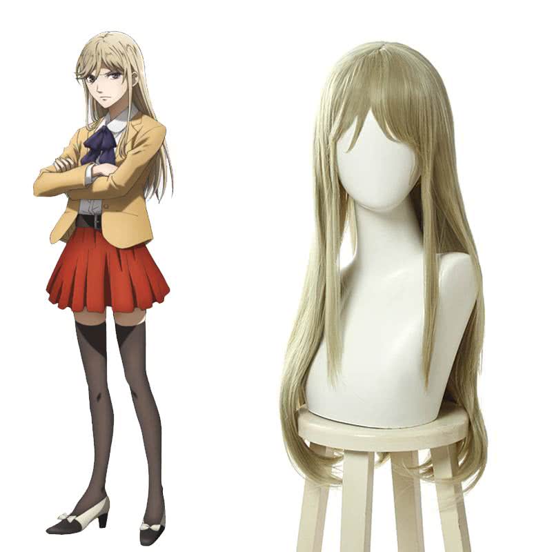 Anime Hakata Tonkotsu Ramens Ling Xianming Cosplay Wigs Yelllow Long Straight - lemailwigs