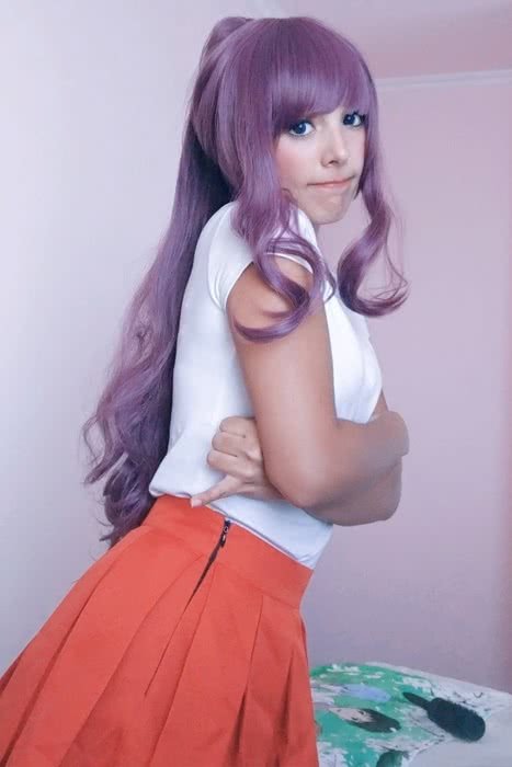 Anime Hifumi Takimoto Purple Long Cosplay Wigs - lemailwigs