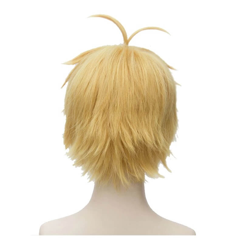Anime Nanatsu no Taiza Meliodas Cosplay Wigs The Seven Deadly Sins Yellow Short - lemailwigs