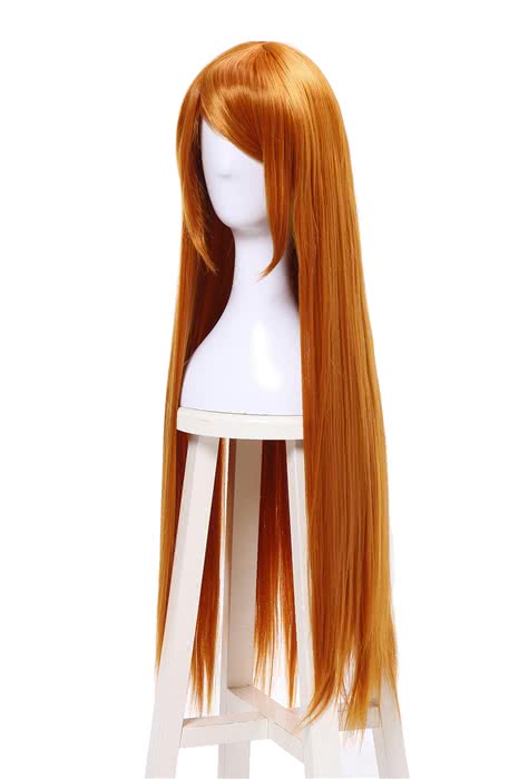 Anime Persona 5 Futaba Sakura 90cm Long Golden Straight Cosplay Wigs - lemailwigs