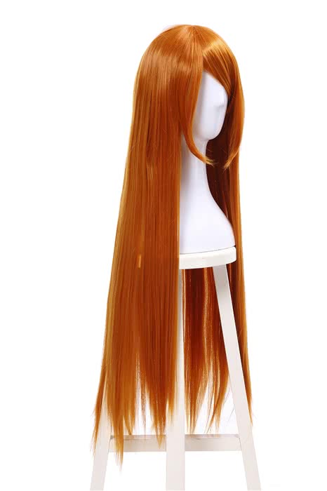 Anime Persona 5 Futaba Sakura 90cm Long Golden Straight Cosplay Wigs - lemailwigs