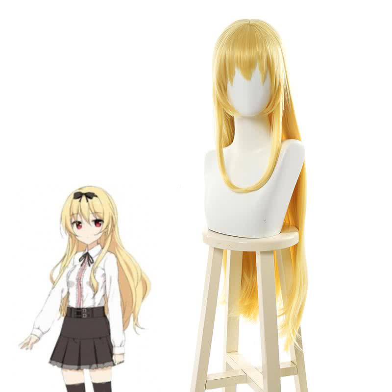 Arifureta Shokugyou de Sekai Saikyou Yue 80cm Straight Blonde Cosplay Wigs - lemailwigs