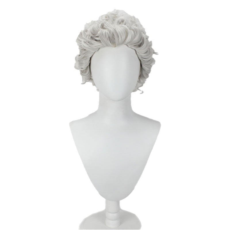 Baldur's Gate 3 Astarion Short Curly Grey Cosplay Wig - lemailwigs