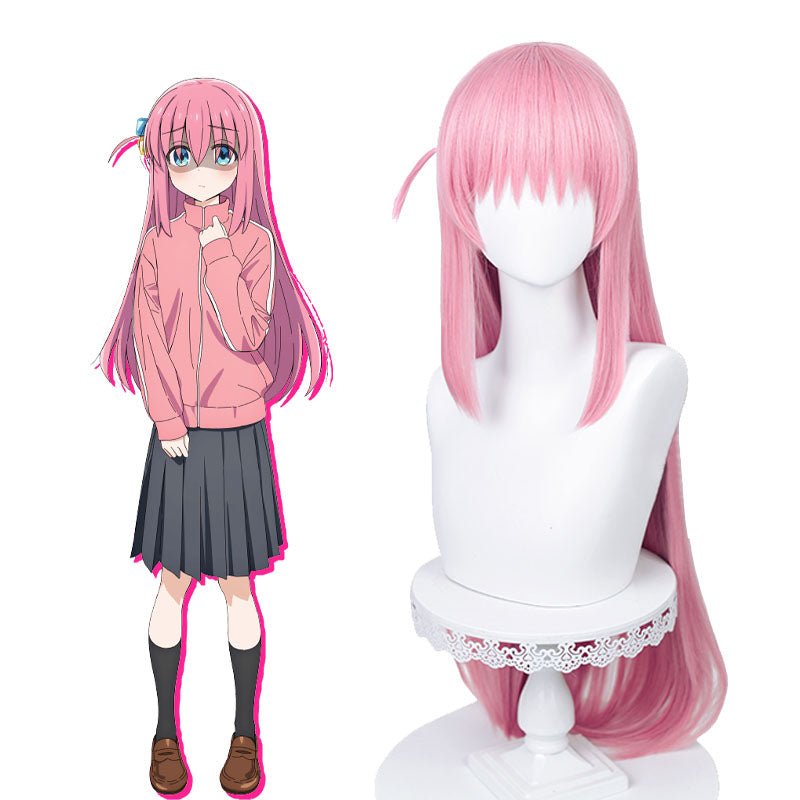 Bocchi the Rock Hitori Gotou Long Pink Cosplay Wig - lemailwigs