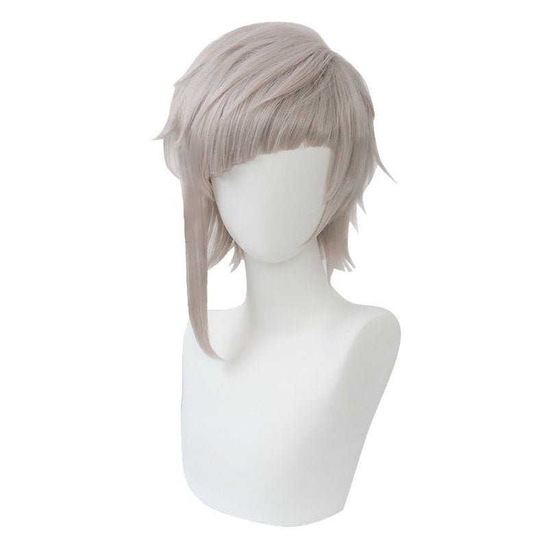 Bungo Stray Dogs Atsushi Nakajima Anime Short Curly Light Gray Cosplay Wigs JF281 - lemailwigs