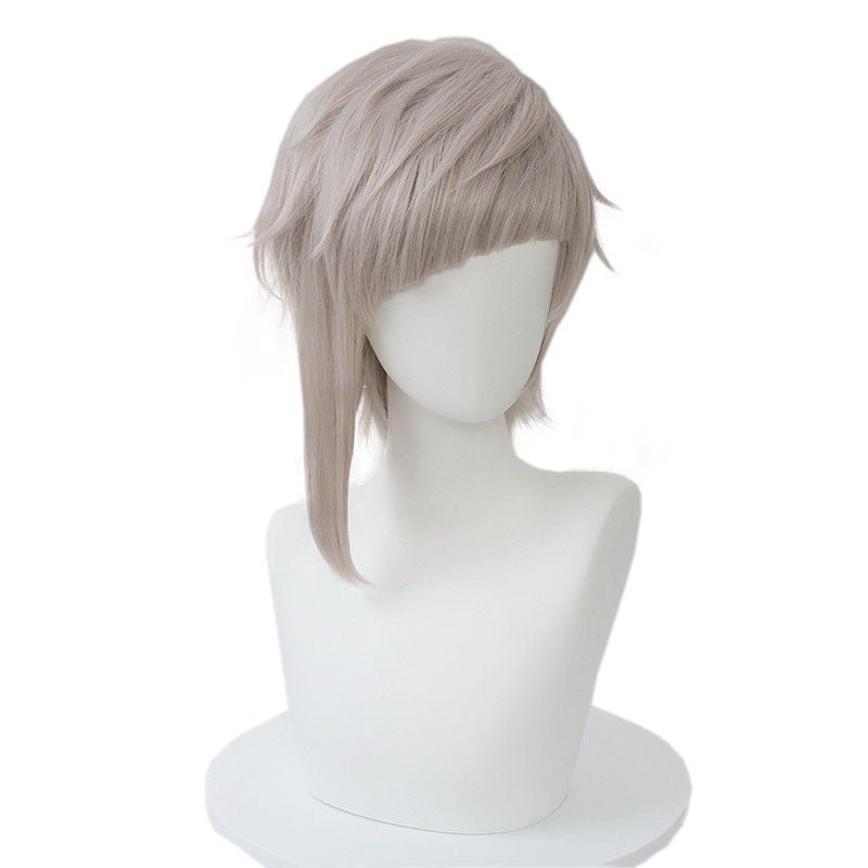 Bungo Stray Dogs Atsushi Nakajima Anime Short Curly Light Gray Cosplay Wigs JF281 - lemailwigs