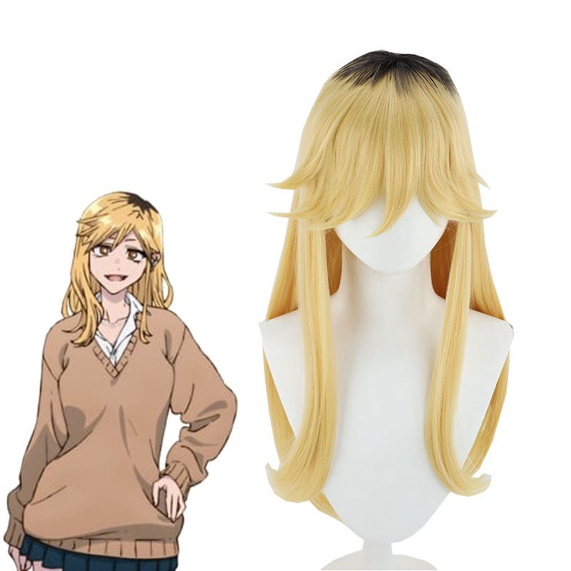 Call of the Night Kikyo Seri Blonde Mixed Black Cosplay Wigs - lemailwigs