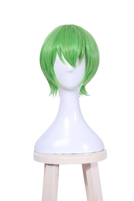 Cartoon Blue and Green Little Green Short Cosplay Wigs - lemailwigs
