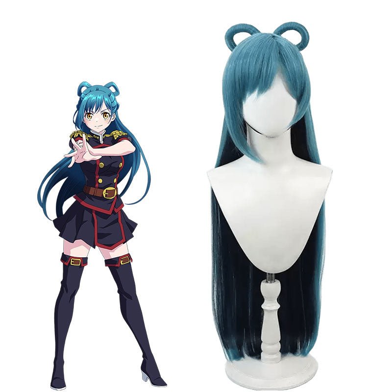 Chained Soldier Azuma Himari Blue Cosplay Wig - lemailwigs
