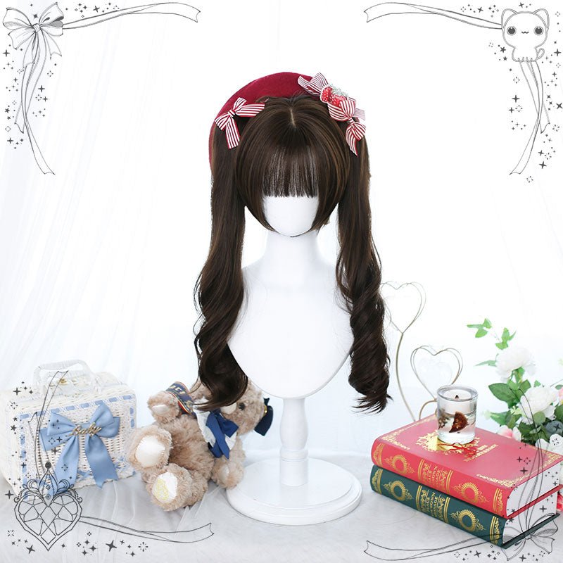 Cute Brown Double Ponytail Lolita Wig - lemailwigs