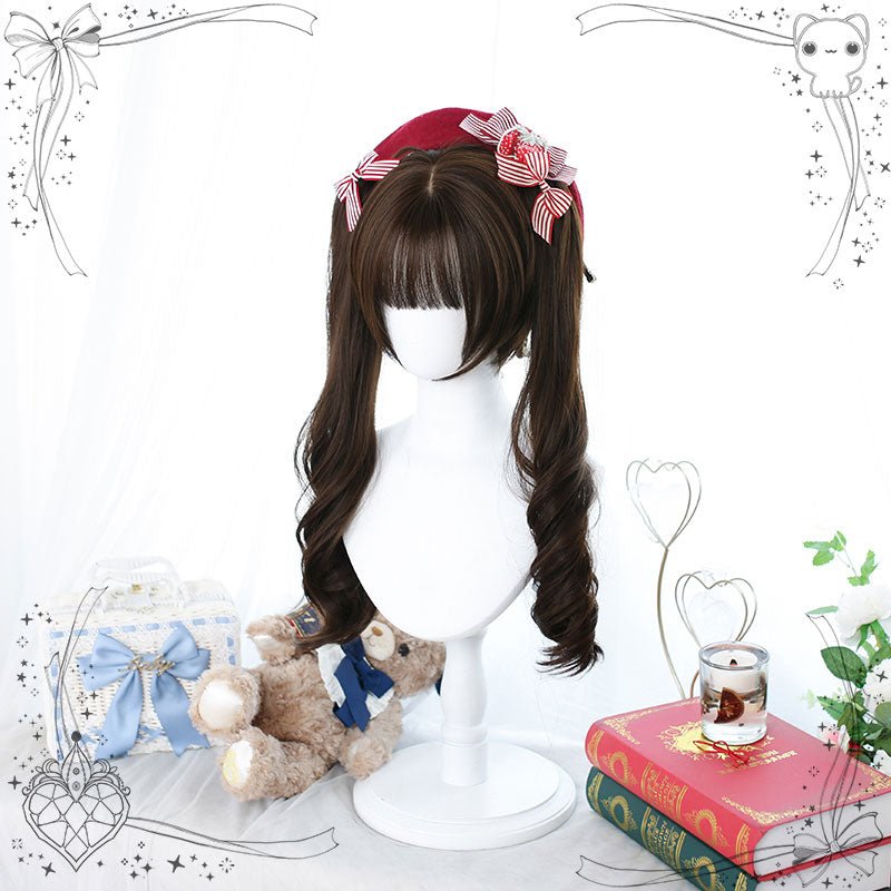 Cute Brown Double Ponytail Lolita Wig - lemailwigs