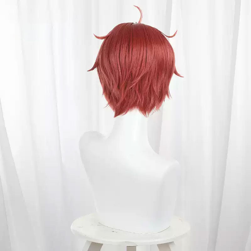 Lemailwig Dandadan Jiji Jin Enjoji Red Cosplay wig