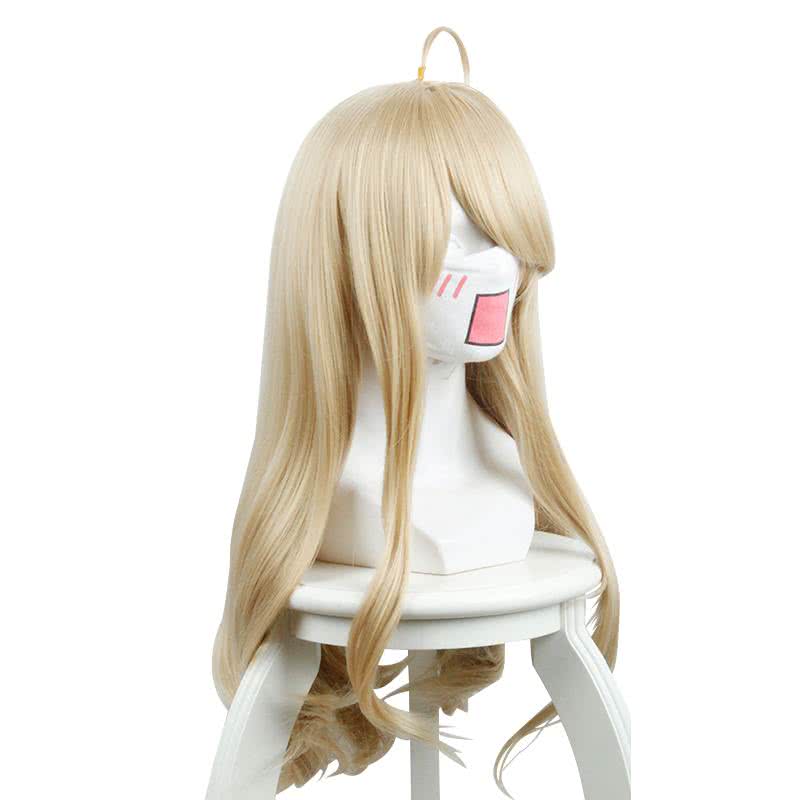 Danganronpa V3 Akamatsu kaede Long Straight Blonde Cosplay Wigs - lemailwigs