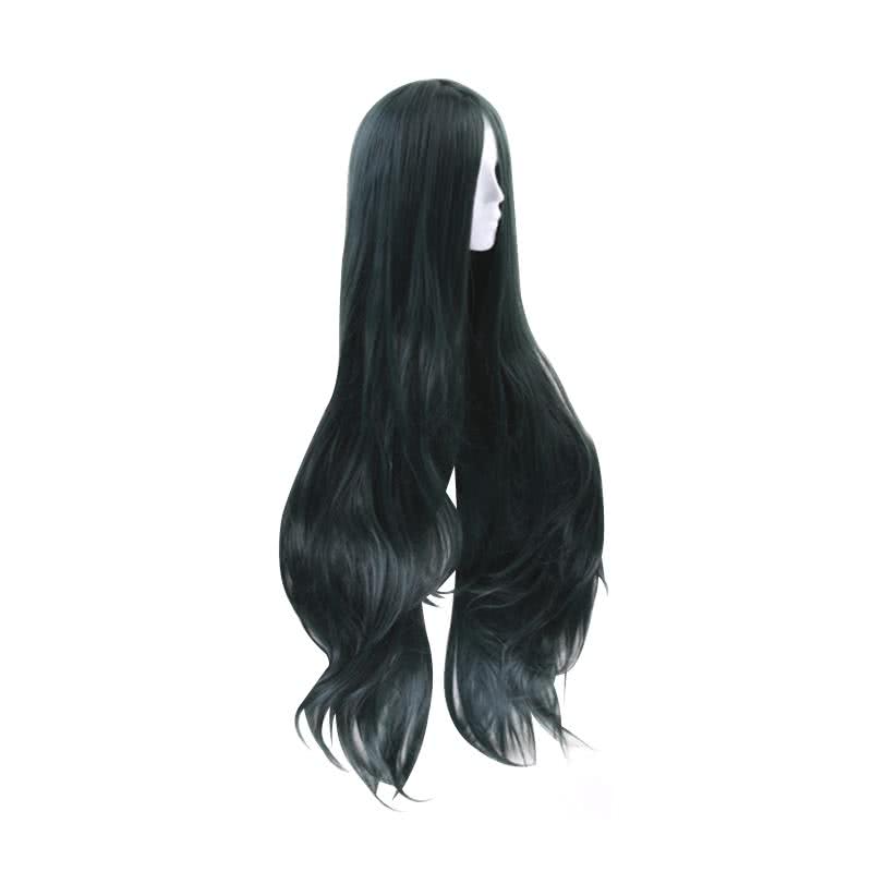 DanganRonpa V3 Korekiyo Shinguji 100cm Long Curly Dark Green Cosplay Wigs - lemailwigs
