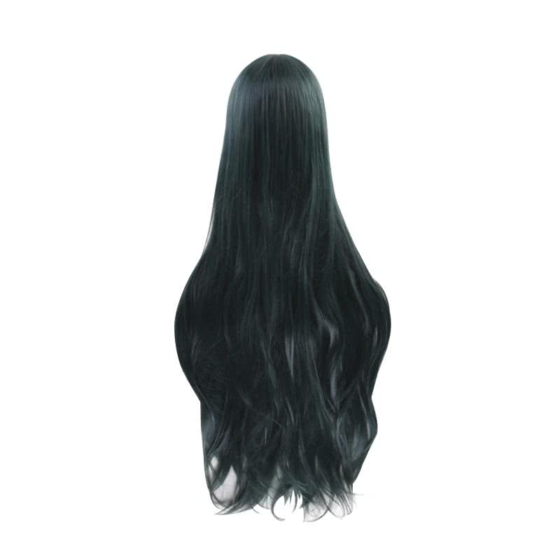 DanganRonpa V3 Korekiyo Shinguji 100cm Long Curly Dark Green Cosplay Wigs - lemailwigs