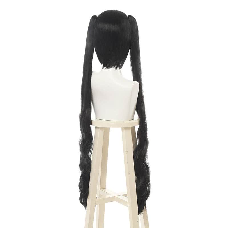 Danmachi/Is It Wrong to Try to Pick Up Girls in a Dungeon Hestia Long Black Curly Ponytail Cosplay Wigs - lemailwigs