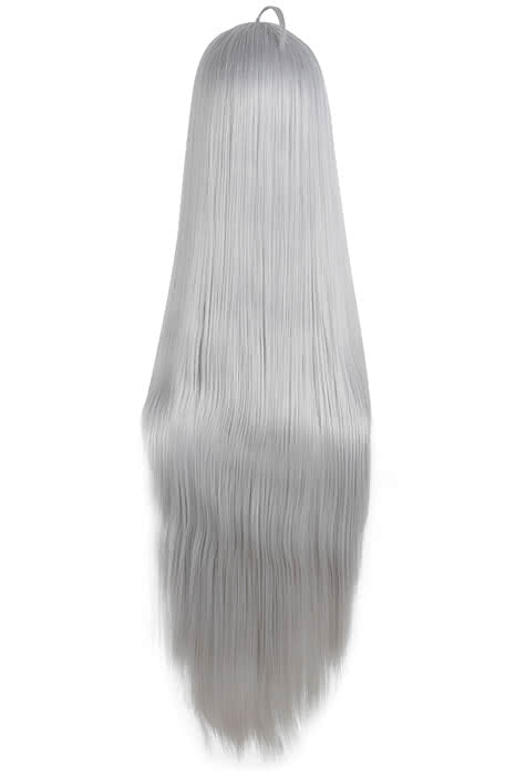 Deadman Wonderland Shiro Anime Wigs Long Straight Synthetic Hair Grey Cosplay Wigs - lemailwigs