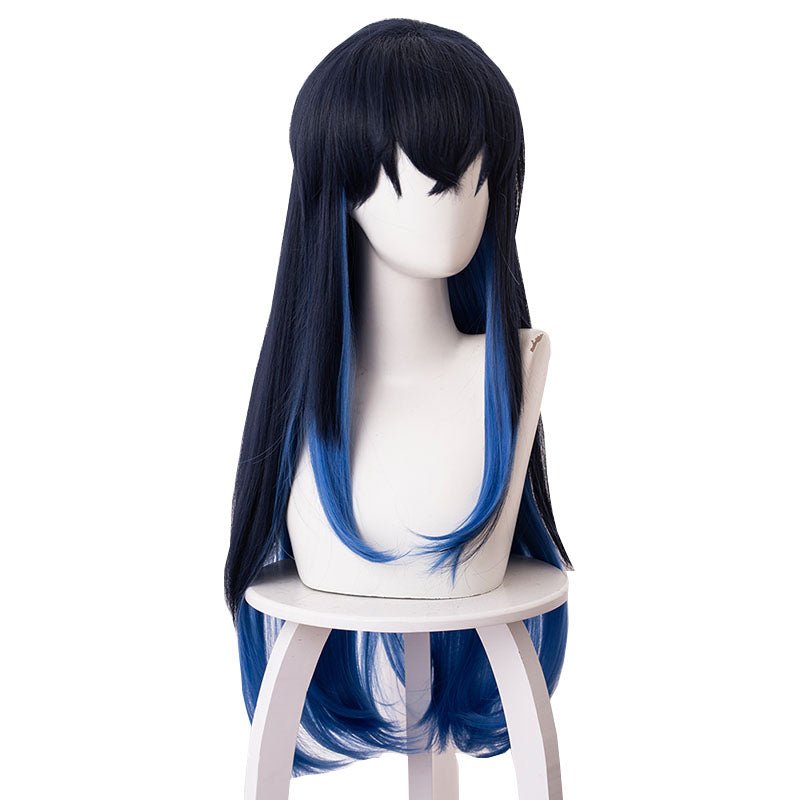 Demon Slayer Hashibira Inosuke Long Gradient Cosplay Wigs - lemailwigs