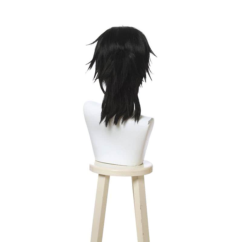 Demon Slayer / Kimetsu no Yaiba Tomioka Giyuu Long Straight Black Cosplay Wigs - lemailwigs