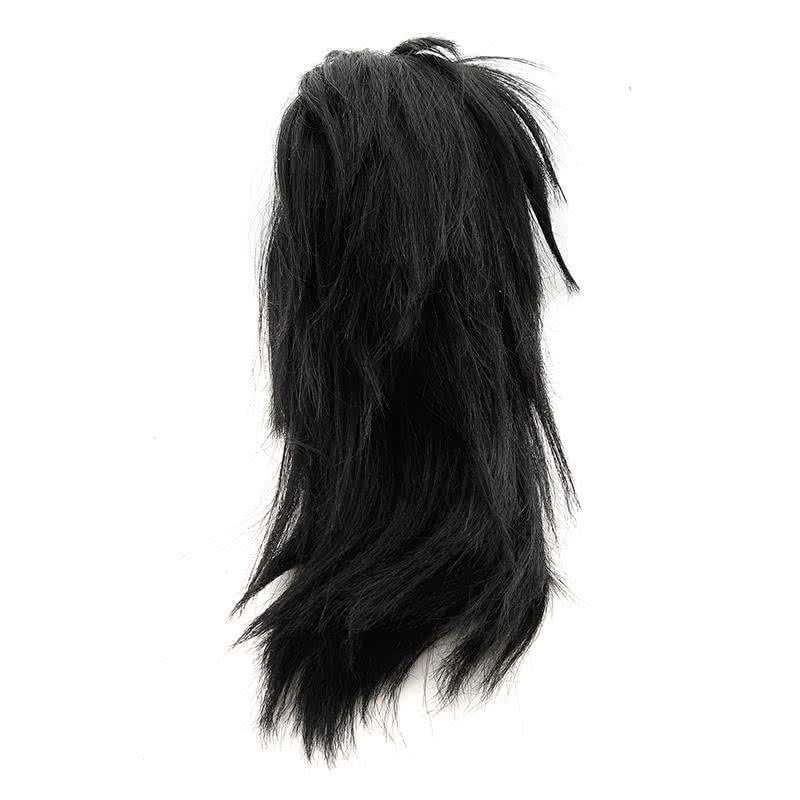 Demon Slayer / Kimetsu no Yaiba Tomioka Giyuu Long Straight Black Cosplay Wigs - lemailwigs