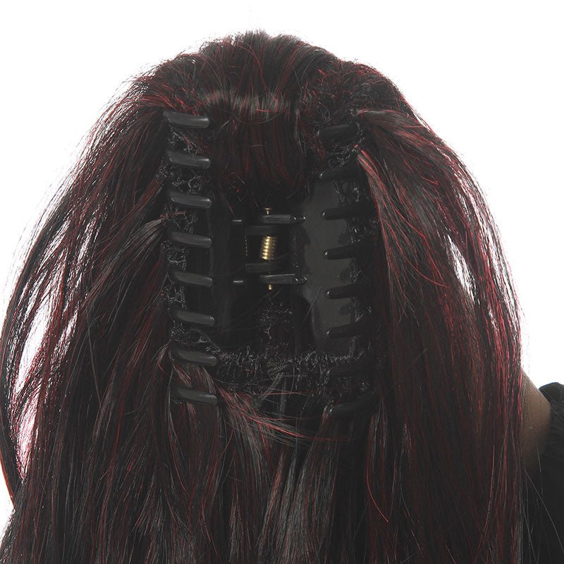 Demon Slayer Kokushibou Kokushibo Black Mixed Red Cosplay Wig - lemailwigs