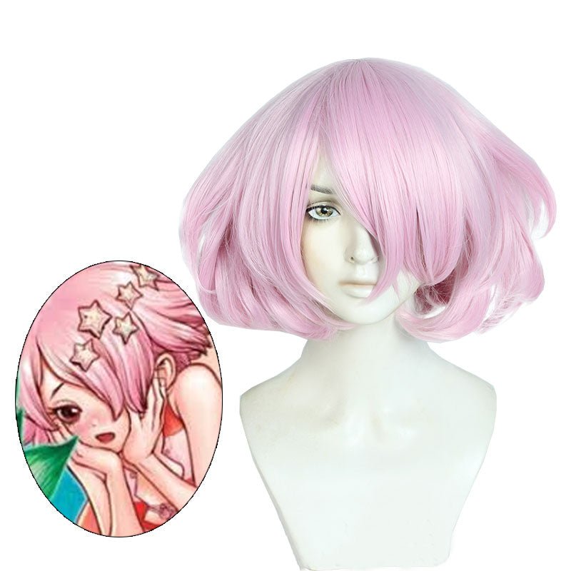 Dr. Stone Luna Short Pink BoBo Cosplay Wig - lemailwigs