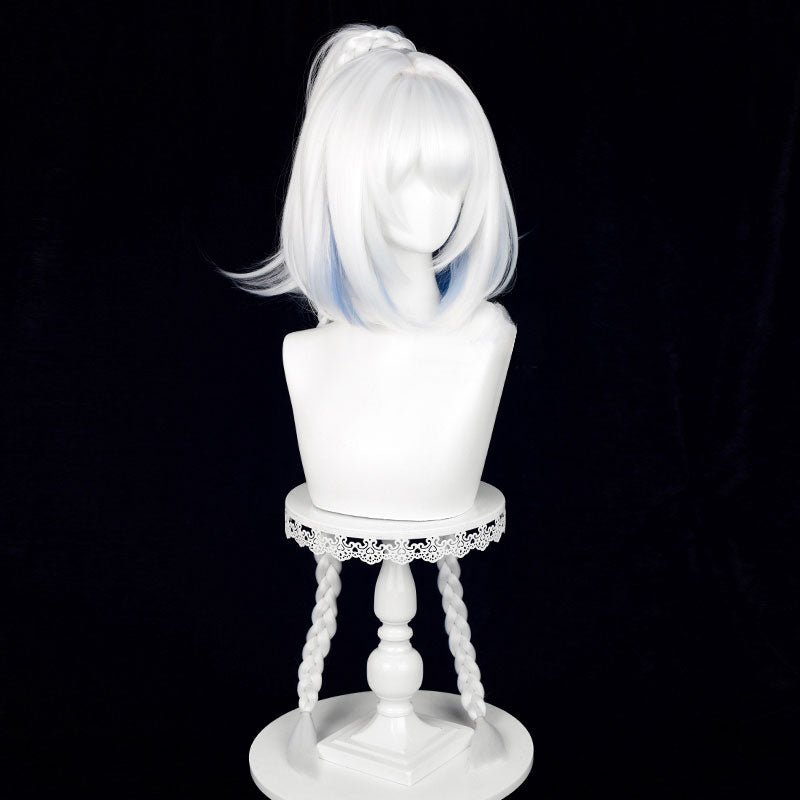 【Early Bird Price】Genshin Impact Natlan Mualani Silver mixed Blue Long Cosplay Wig - lemailwigs