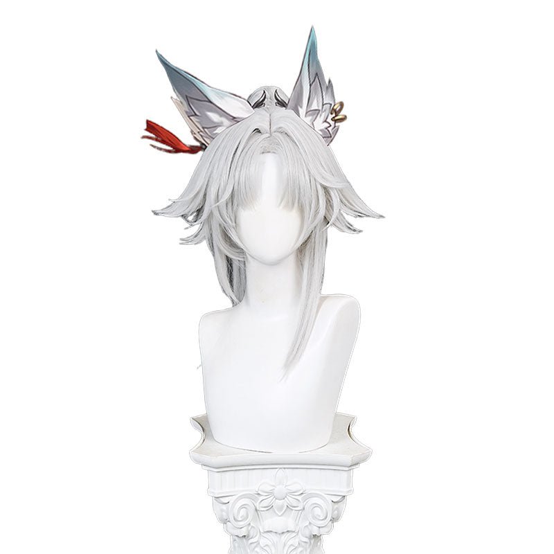 【Early Bird Price】Honkai Star Rail Feixiao White mixed Green Cosplay Wig - lemailwigs