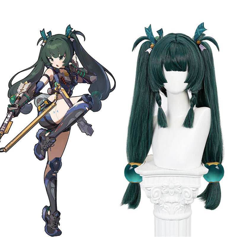 【Early Bird Price】Zenless Zone Zero Qingyi Green Long Cosplay Wig - lemailwigs
