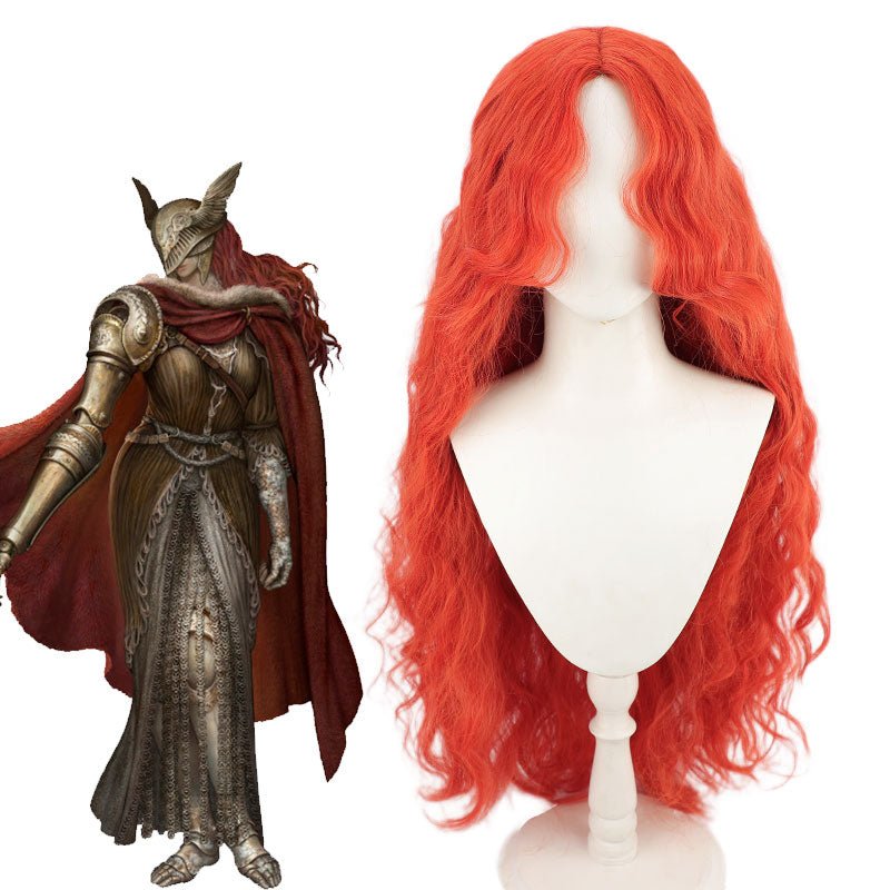 Elden Ring Malenia Red Halloween Cosplay Wig - lemailwigs