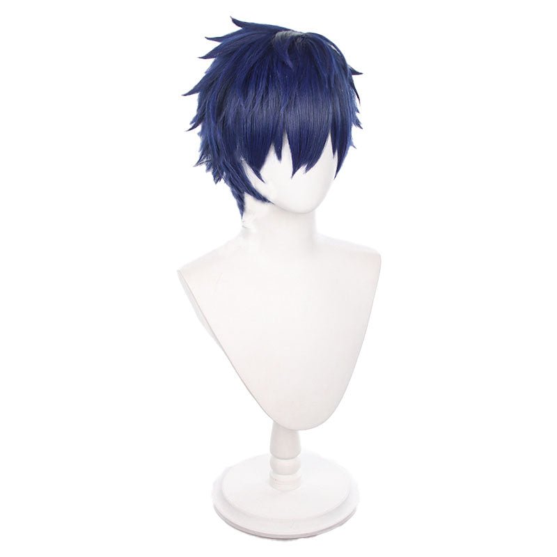 Ensemble Stars 2 Sazanami Jun Navy Blue Cosplay Wigs - lemailwigs